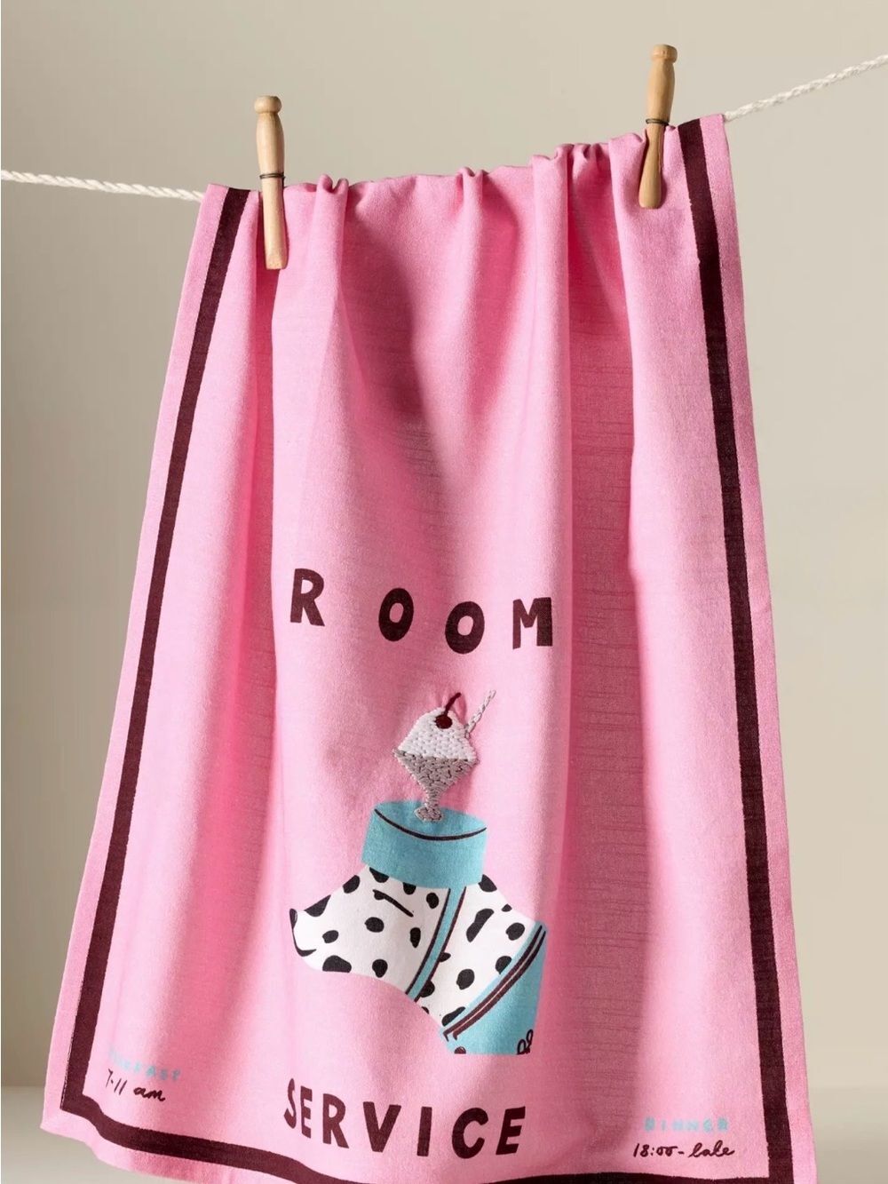 Anthropologie NWT Nephthys Foster Hotel Dog Dish Towel